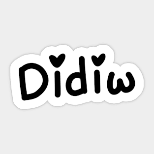 Didiw is love Sticker